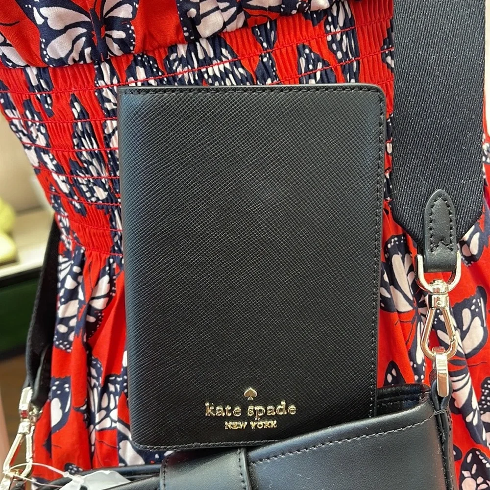 Kate Spade Madison Leather Passport Holder, Crush Proof, Black
NWT - Picture 6 of 16